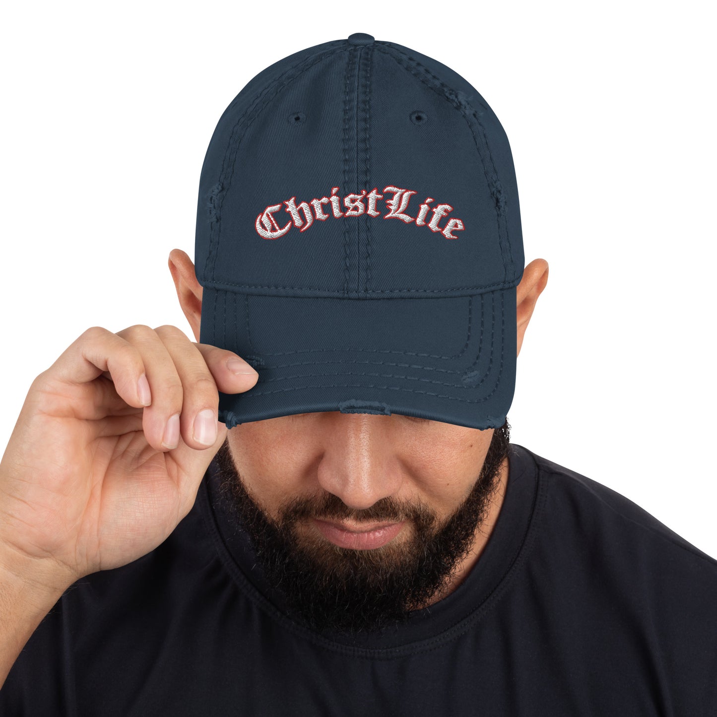 Distressed Christ Life Dad Hat
