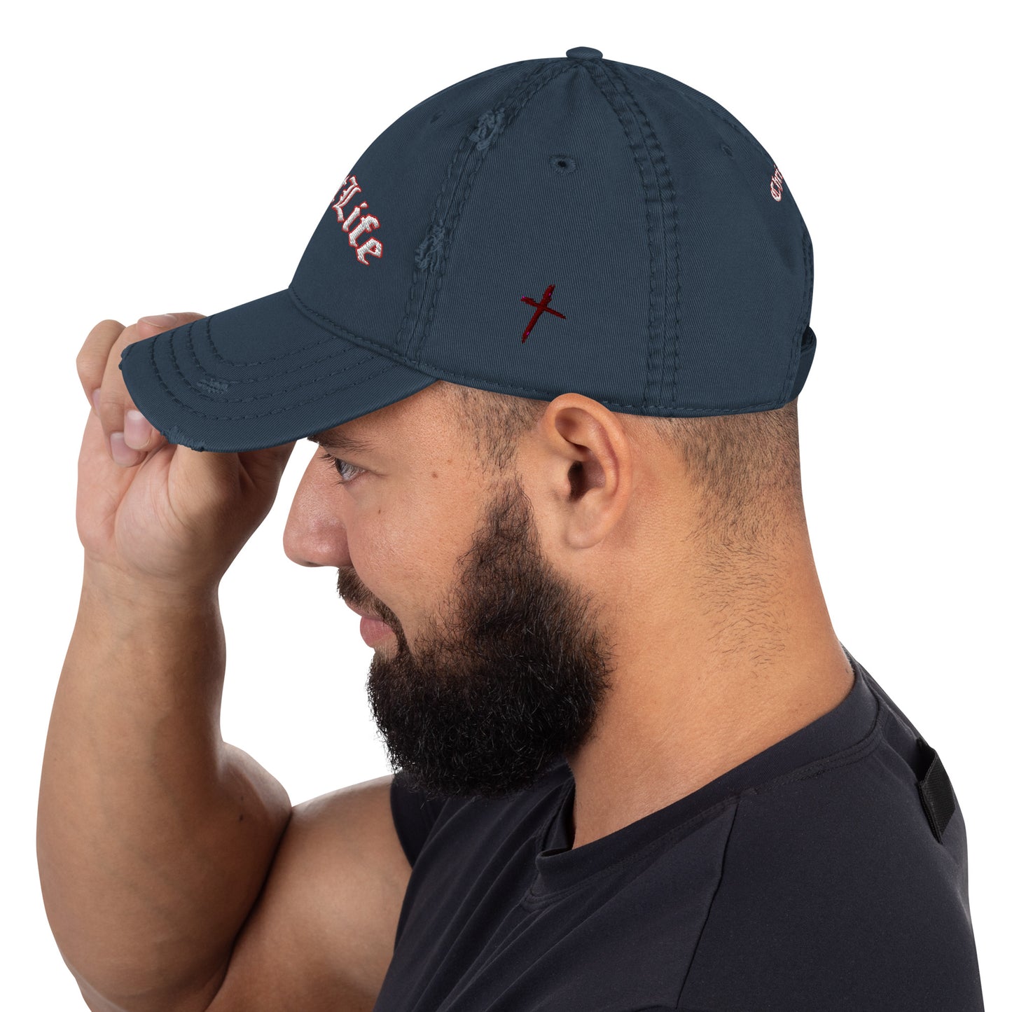 Distressed Christ Life Dad Hat
