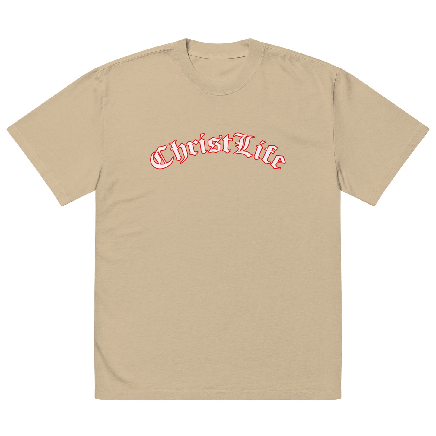 Oversized faded Christ Life t-shirt