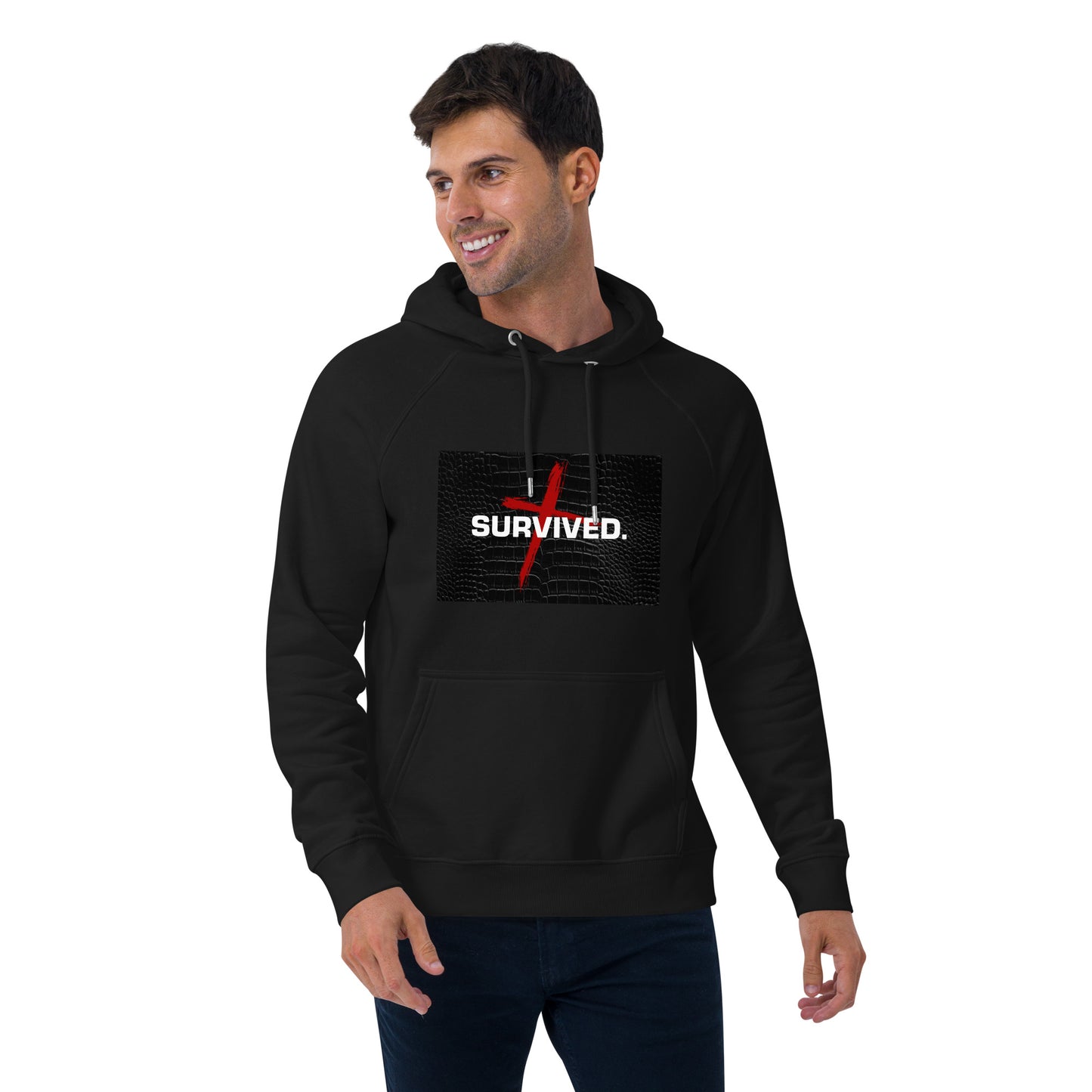 Unisex Survived raglan hoodie