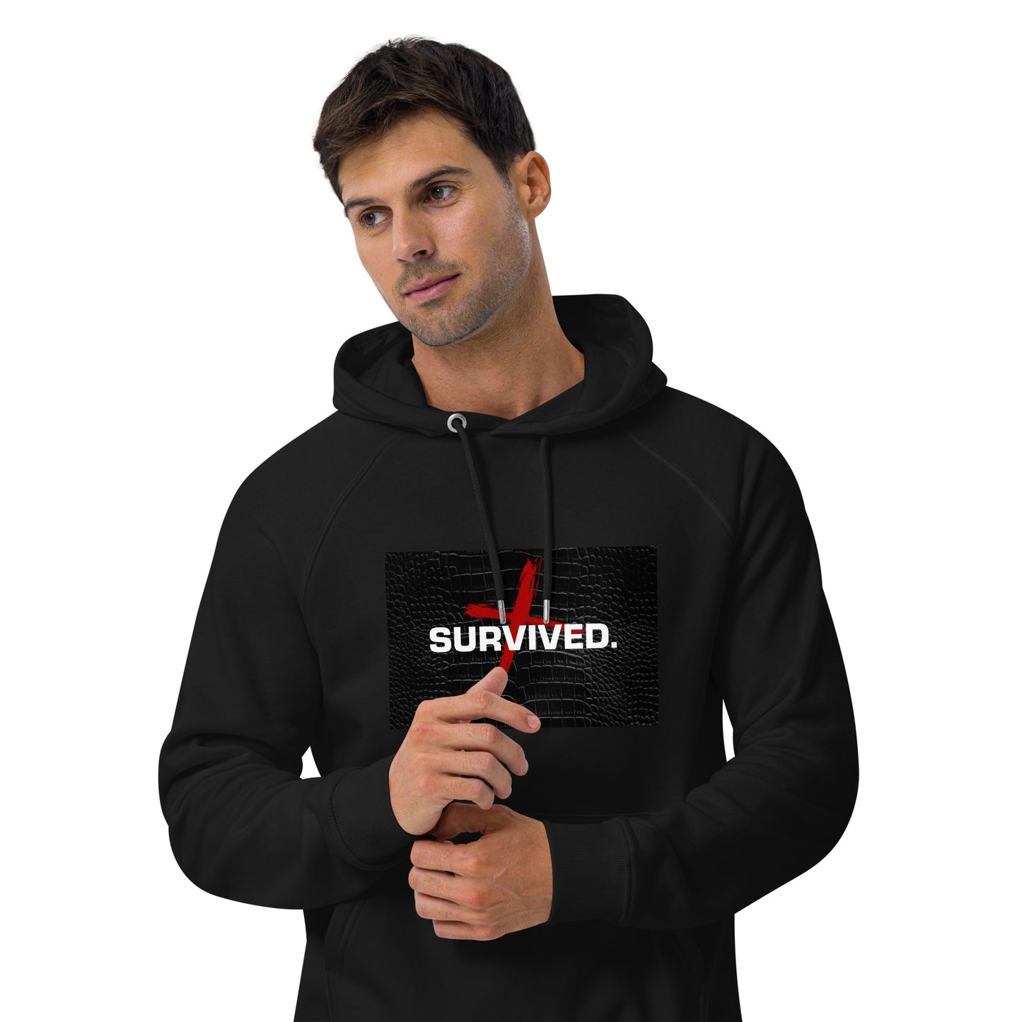 Unisex Survived raglan hoodie