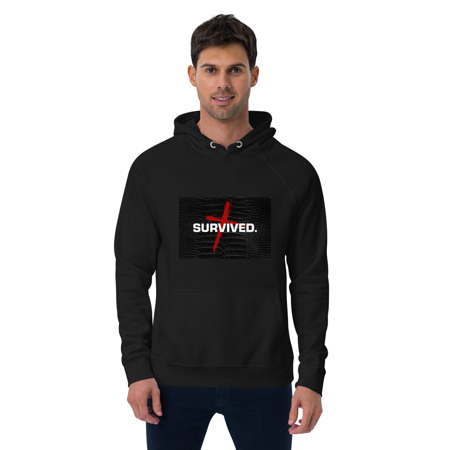 Unisex Survived raglan hoodie
