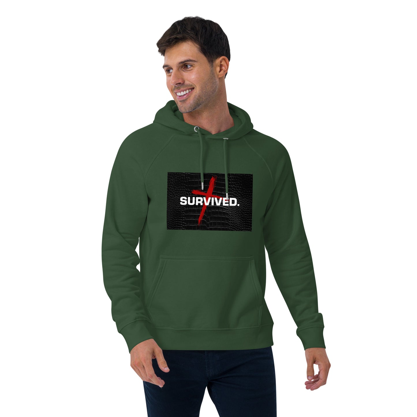 Unisex Survived raglan hoodie