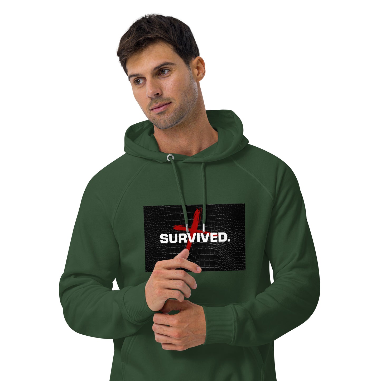Unisex Survived raglan hoodie