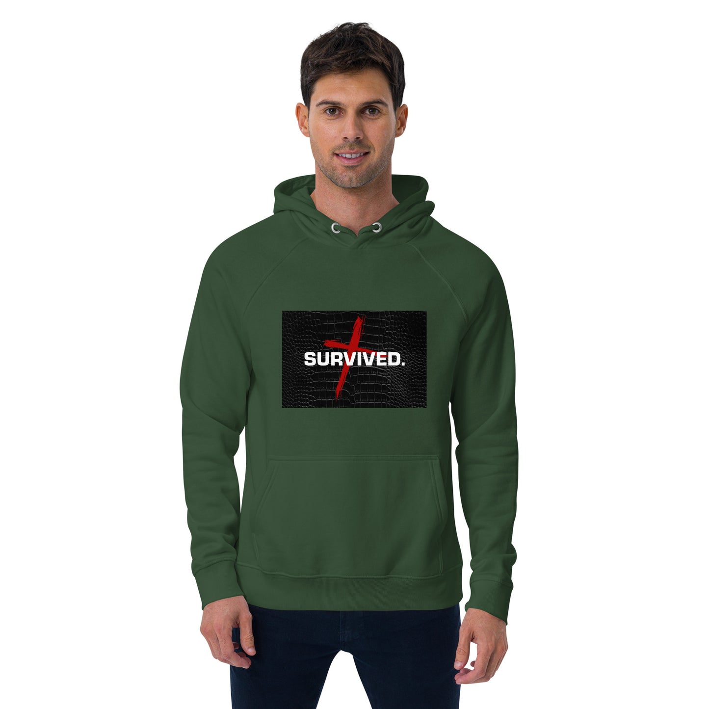 Unisex Survived raglan hoodie