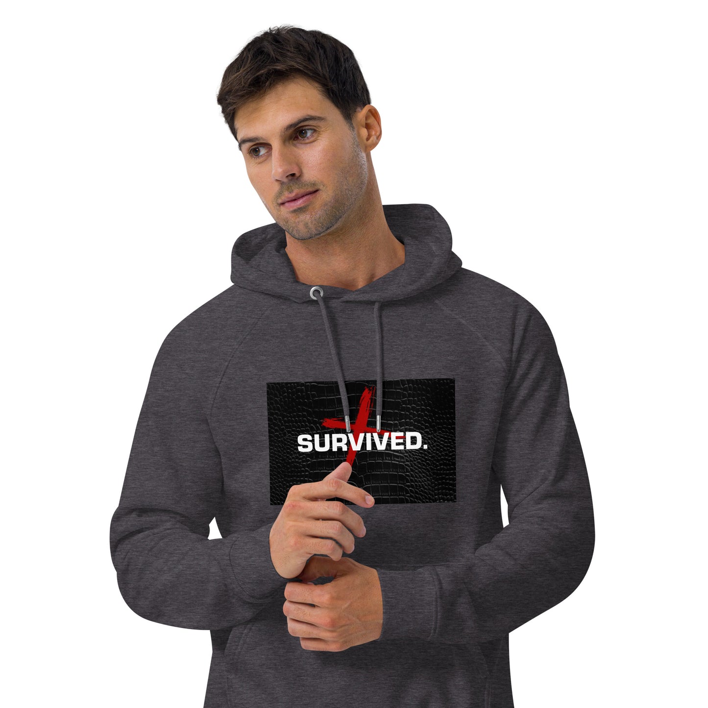 Unisex Survived raglan hoodie