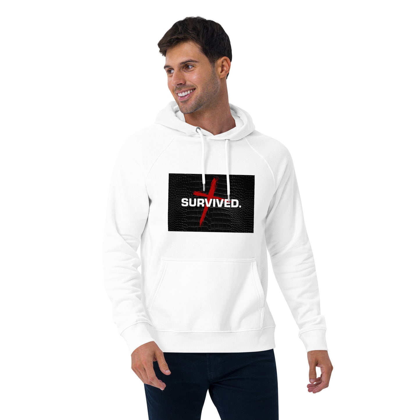 Unisex Survived raglan hoodie