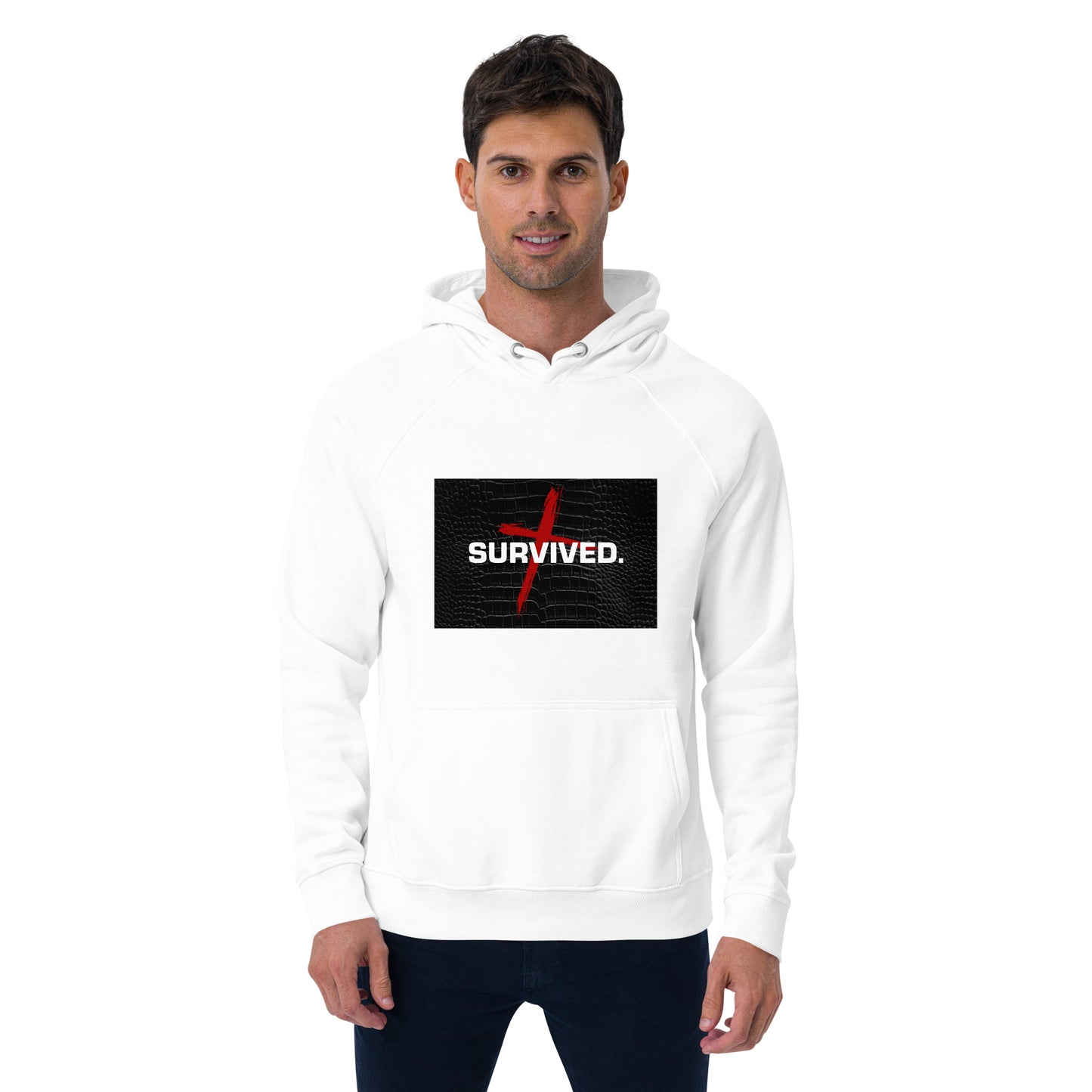 Unisex Survived raglan hoodie