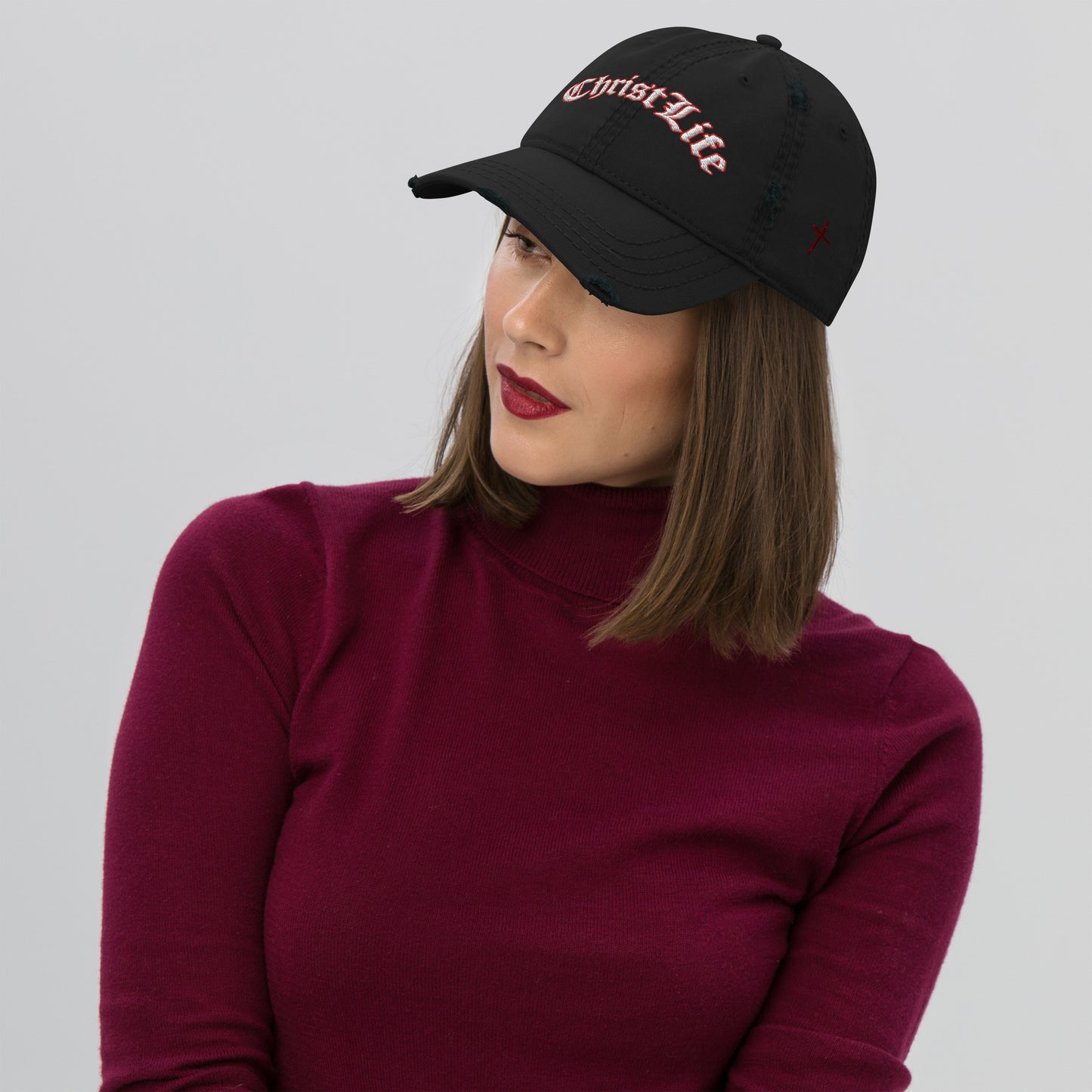 Distressed Christ Life Dad Hat
