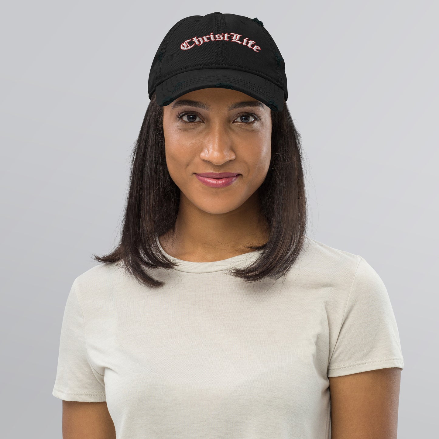 Distressed Christ Life Dad Hat