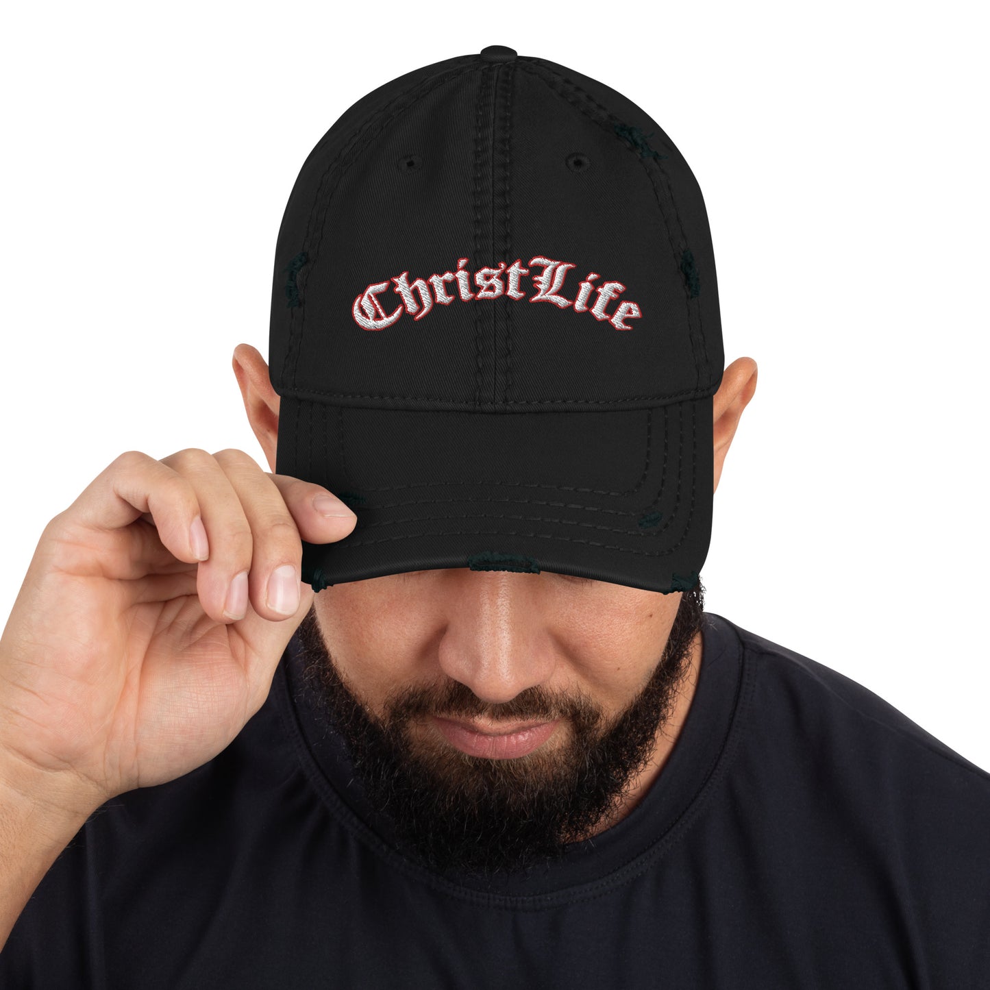 Distressed Christ Life Dad Hat