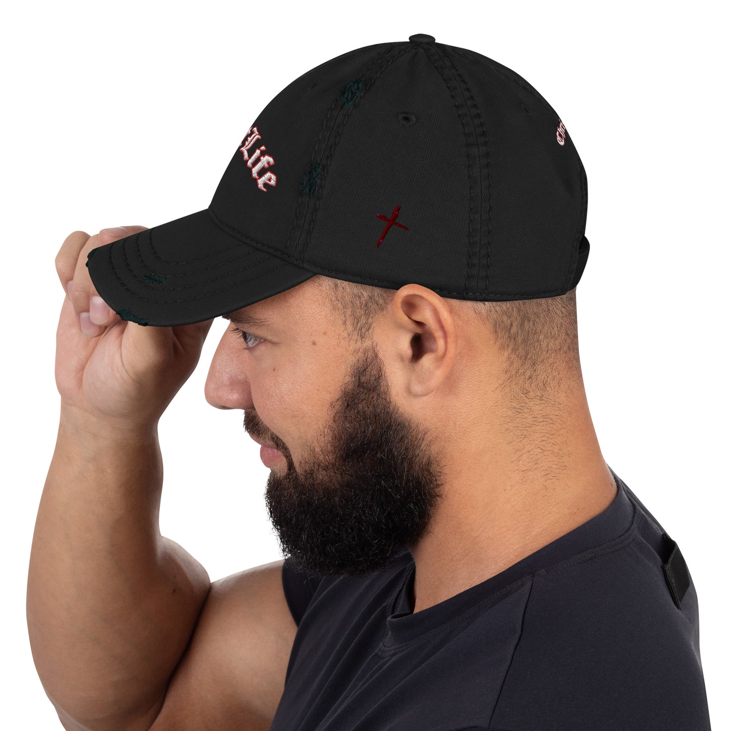 Distressed Christ Life Dad Hat