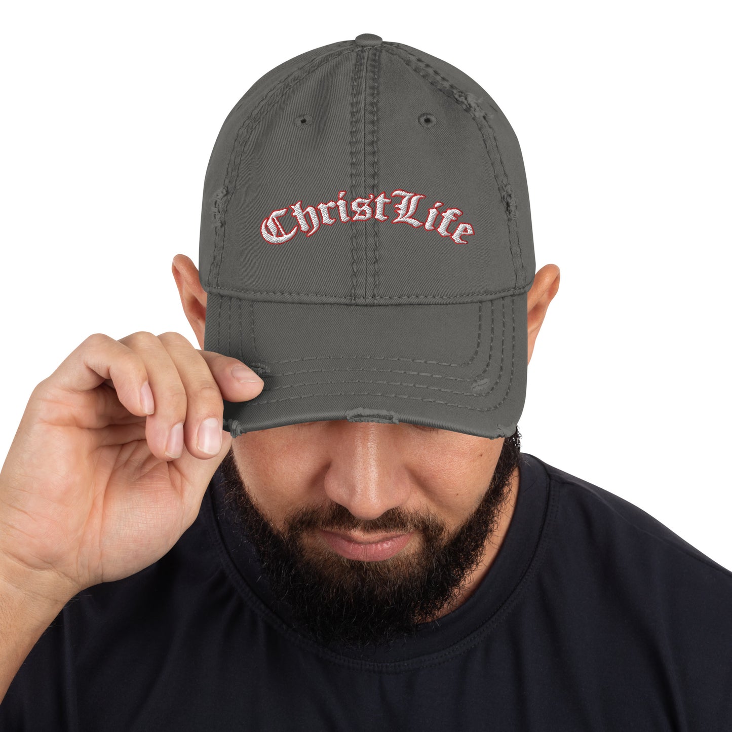 Distressed Christ Life Dad Hat