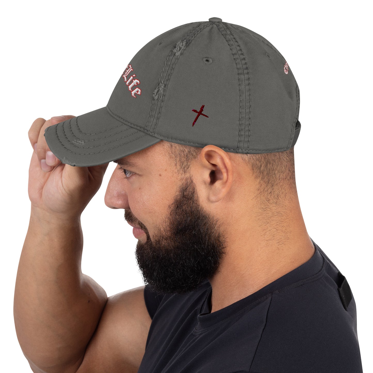 Distressed Christ Life Dad Hat