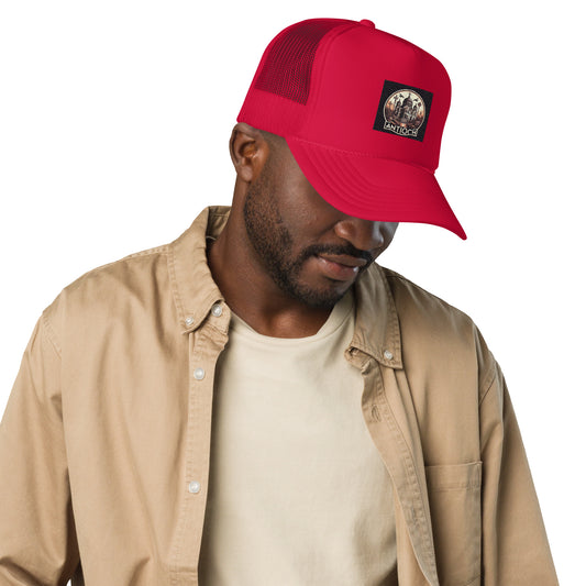 Foam Red Antioch trucker hat