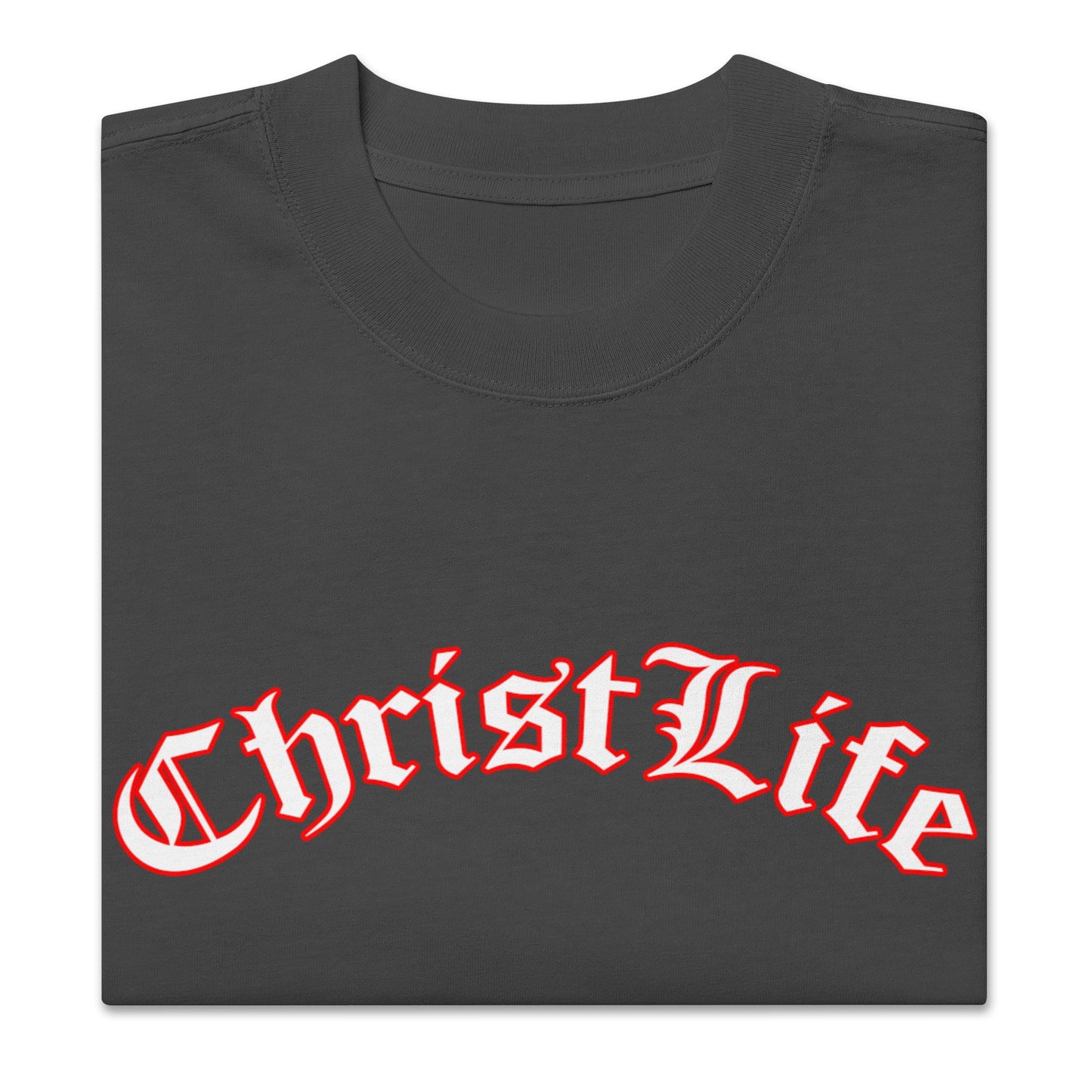 Oversized faded Christ Life t-shirt