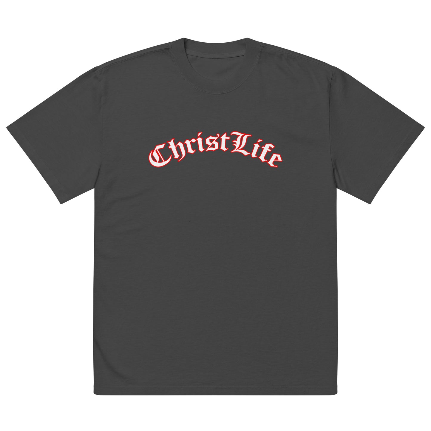 Oversized faded Christ Life t-shirt
