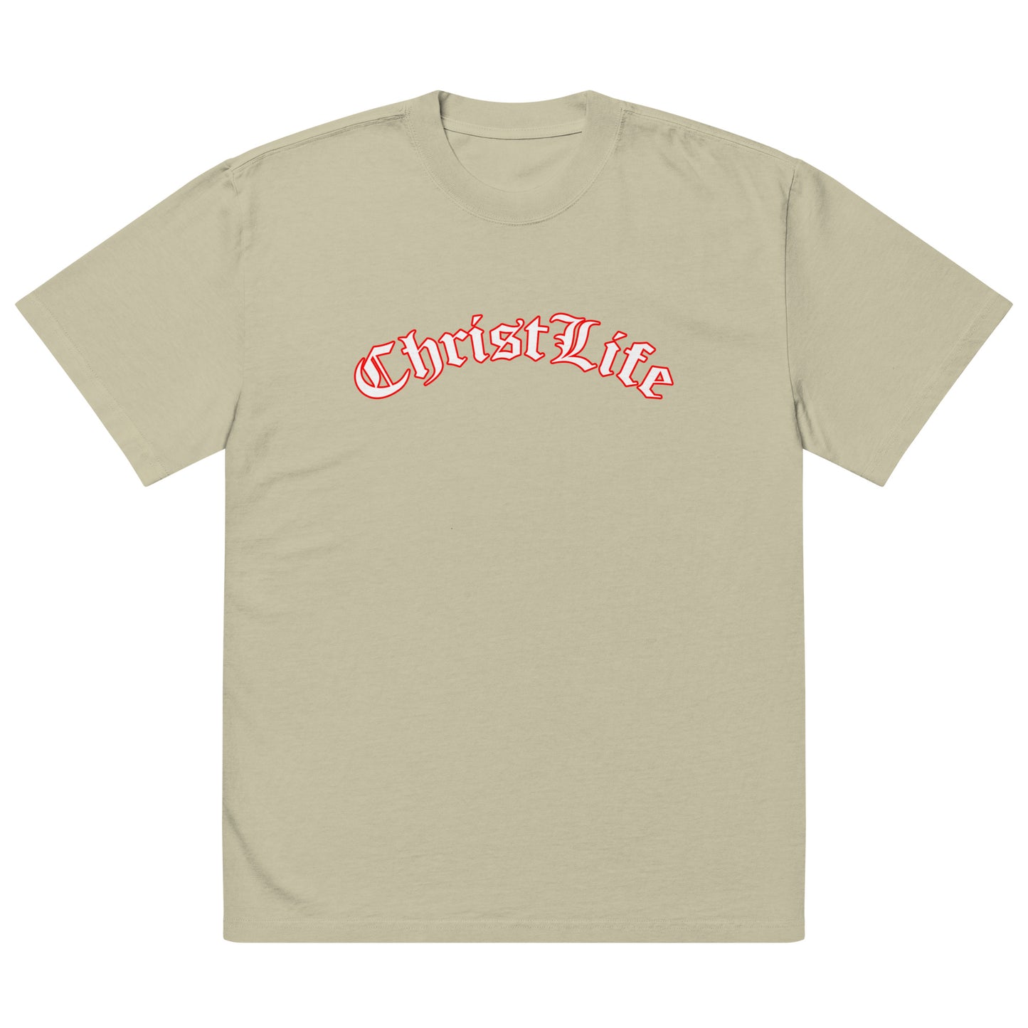 Oversized faded Christ Life t-shirt