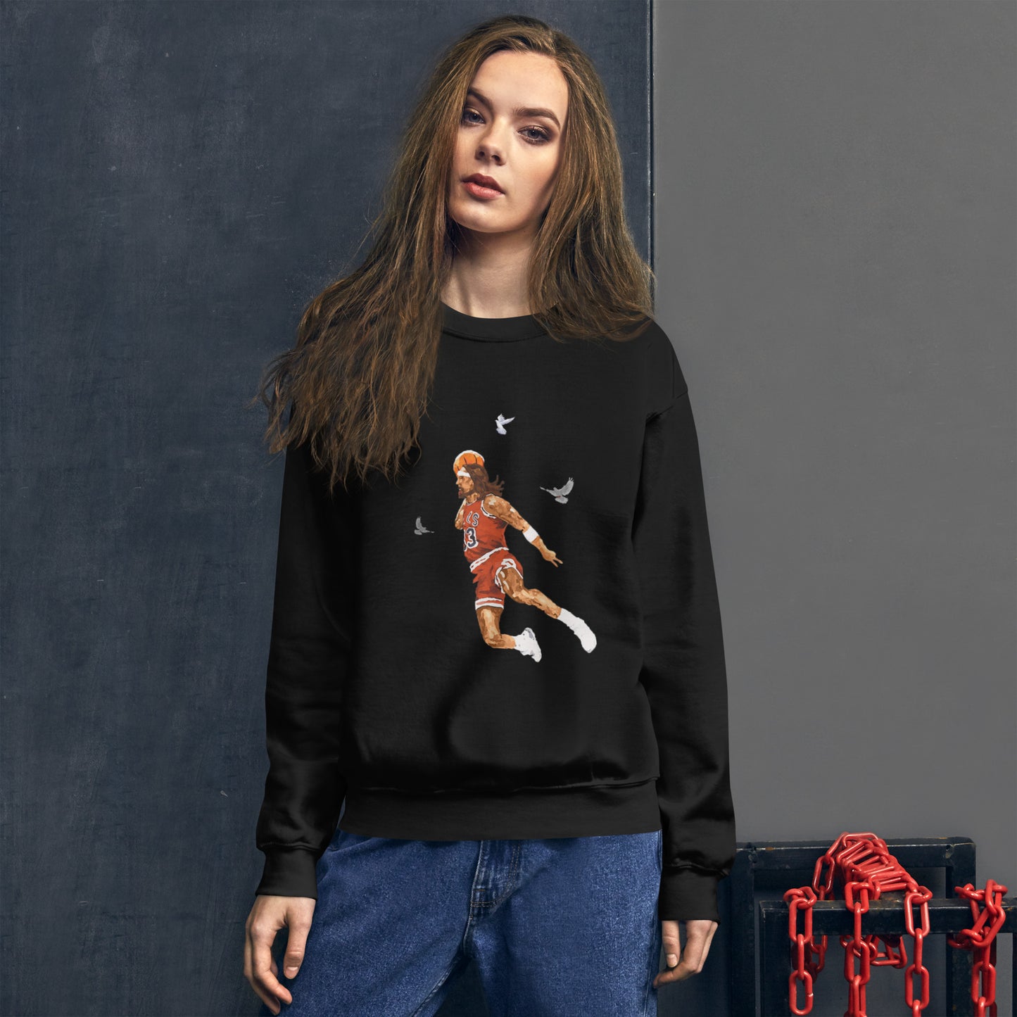 Unisex Jesus Christ Basketball Sweatshirt