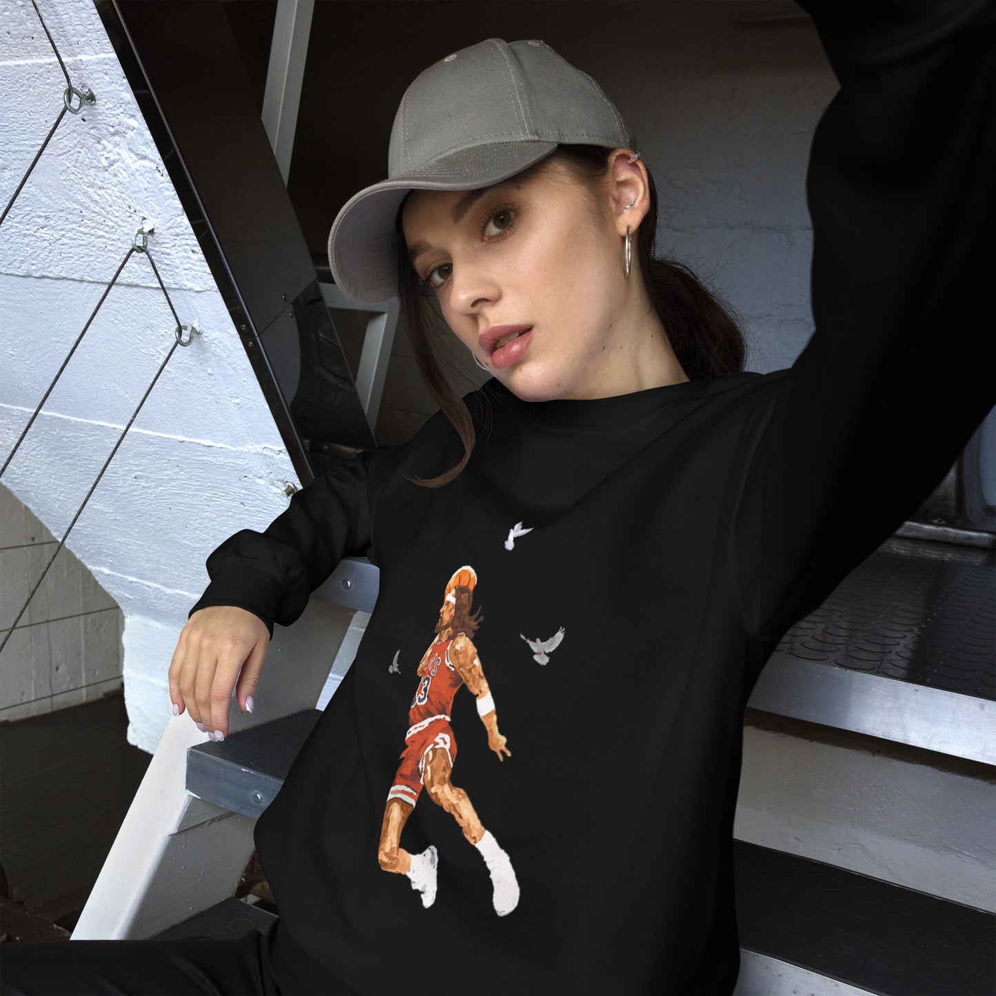 Unisex Jesus Christ Basketball Sweatshirt
