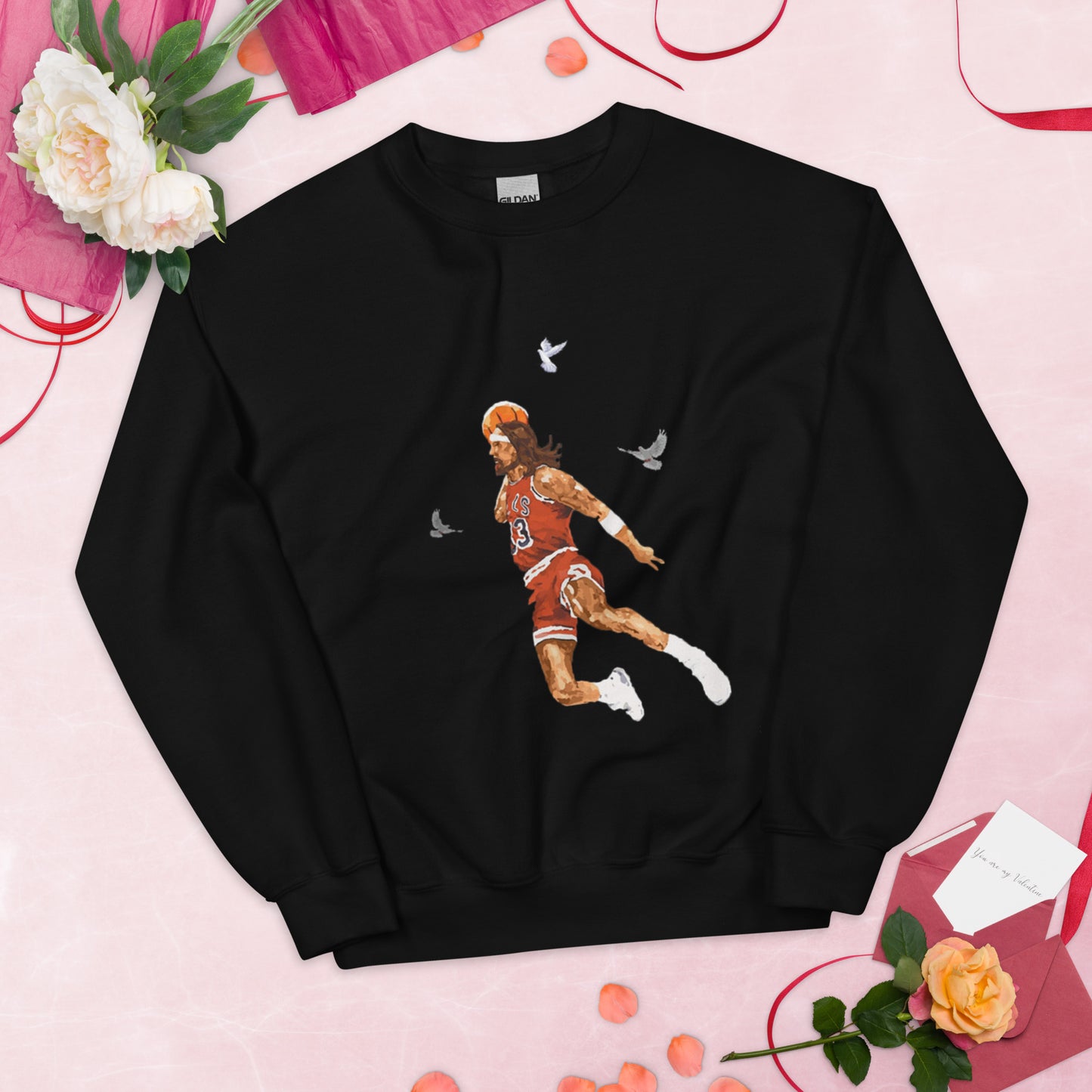 Unisex Jesus Christ Basketball Sweatshirt