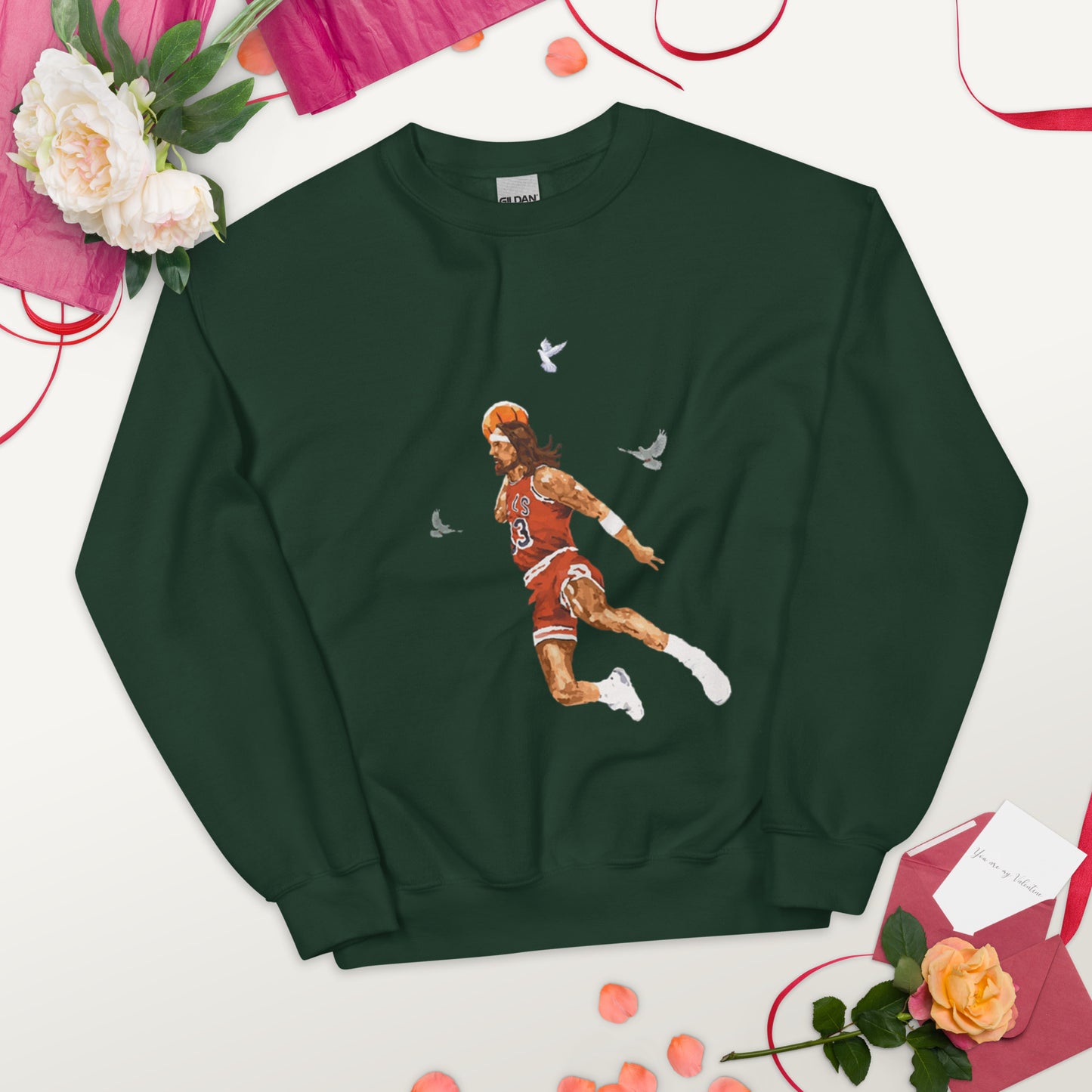 Unisex Jesus Christ Basketball Sweatshirt