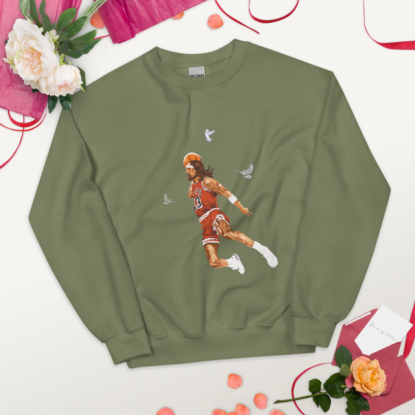 Unisex Jesus Christ Basketball Sweatshirt