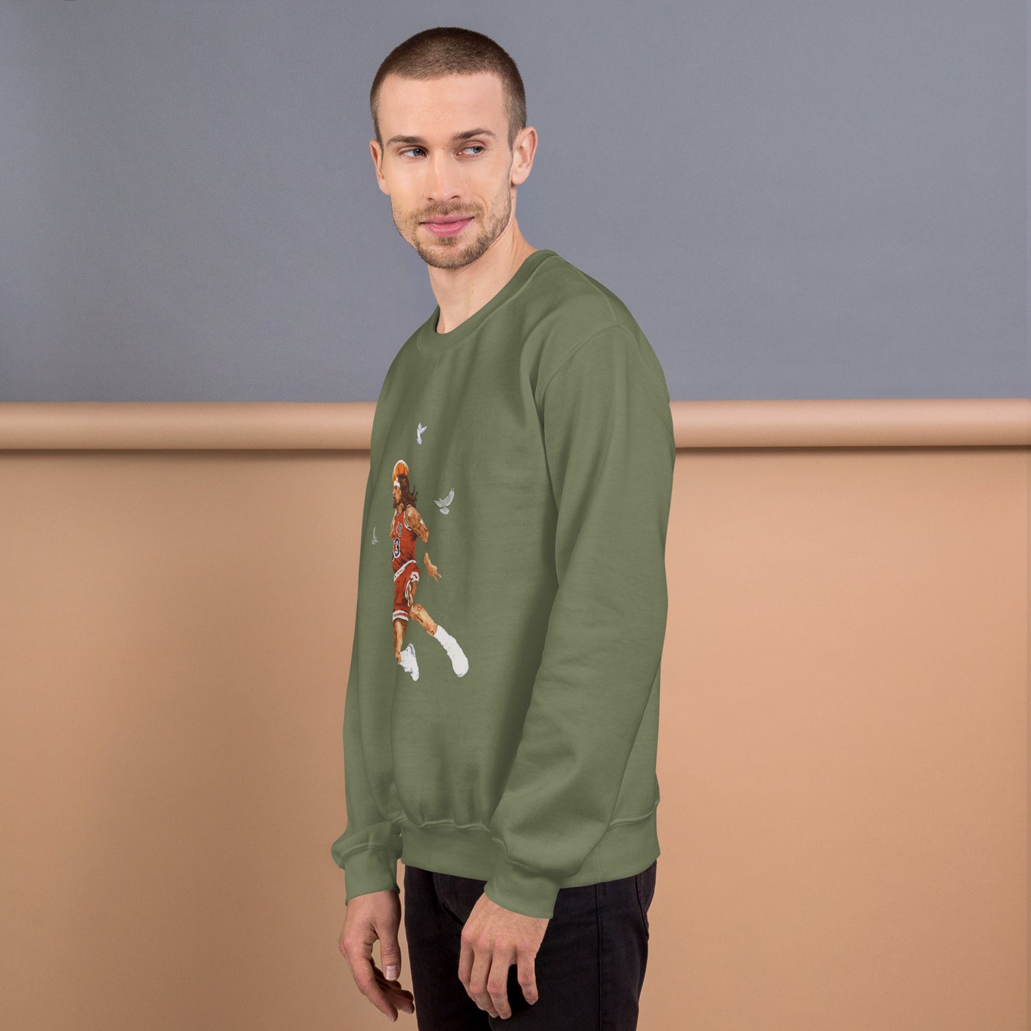 Unisex Jesus Christ Basketball Sweatshirt
