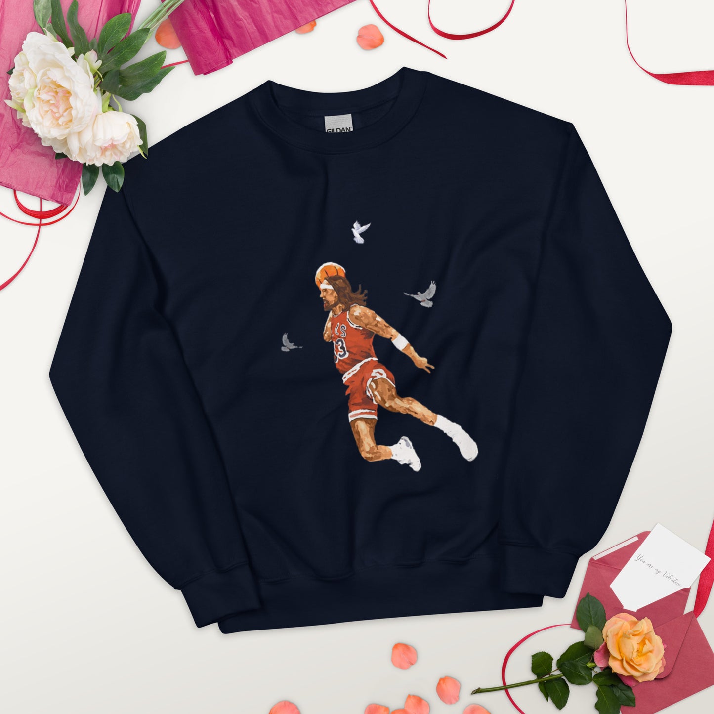 Unisex Jesus Christ Basketball Sweatshirt